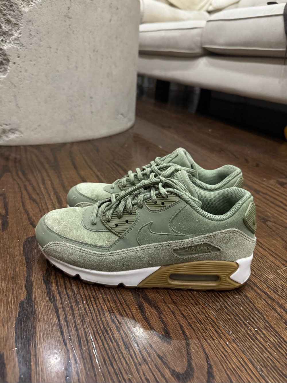 Nike Women’s Air Max Low-Top Sneakers - Sage Green with Tan Accent